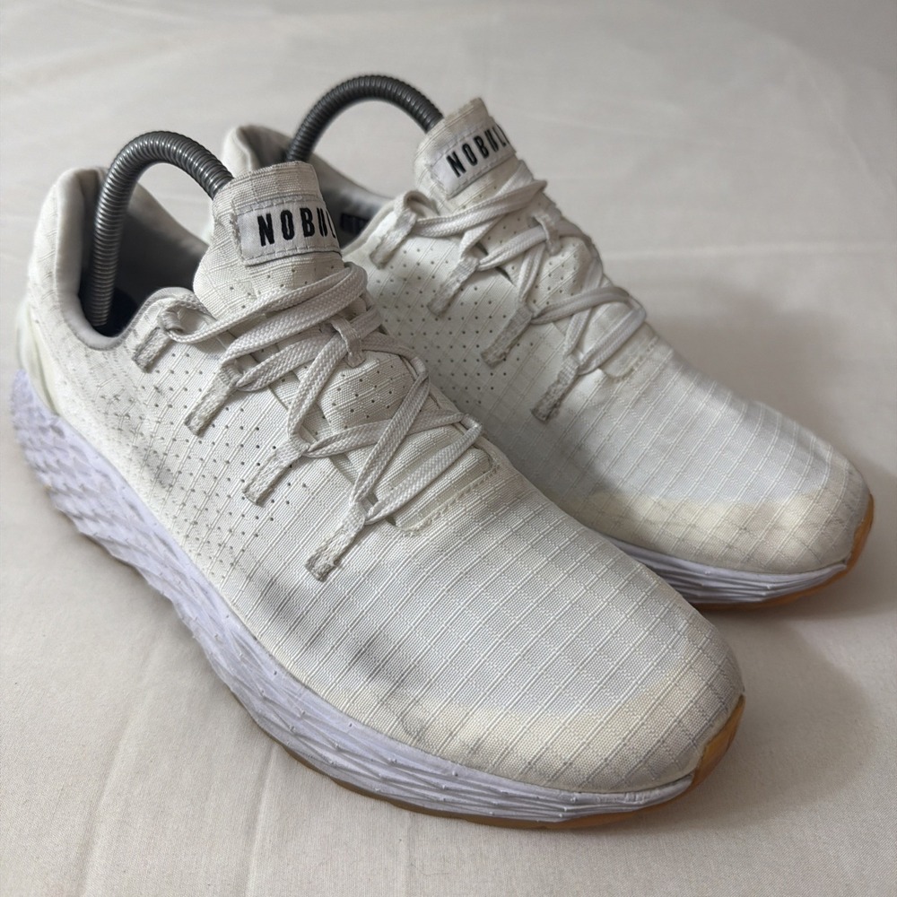 NoBull Allday Ripstop Runner Women's Size 9 (Mens 7) White Gum color Gently Used